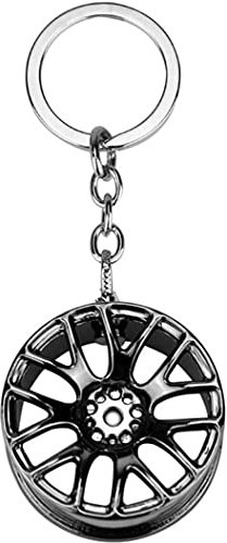 PULABO Porte-clés de Pneu Automatique Accessoires de Voiture (Gun Black) élégant