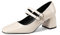 QUEEN HELENA Décolleté a Punta Chiusa Scarpe Basse Eleganti con Cinturino Donna ZM9849 (Beige, Sistema Taglie Calzature EU, Adulto, Donna, Numero, Media, 35)