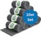 wometo 10er Vorteilspack Eco Fleecedecke aus 100% recyceltem Material + OekoTex und GRS Zertifiziert 130x160 cm ca. 400 g - dunkelgrau mit Anti-Pilling und Kettelrand