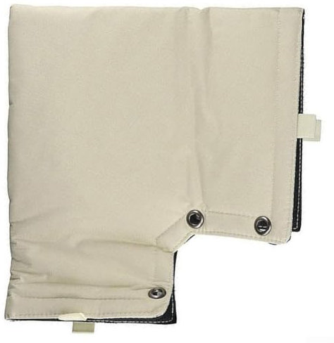 Housse isolante multicouche pour robinets de jardin pour garder votre eau qui coule par temps froid (blanc)