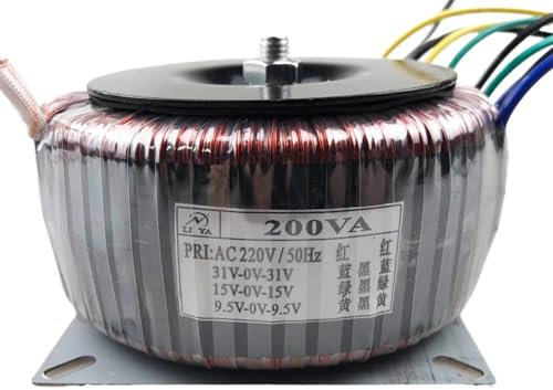 JBGBAL Amplificateur de Puissance toroïdal 200 W 220 V à Double 31 V Double 15 V Double 9,5 V Alimentation d'amplificateur Audio