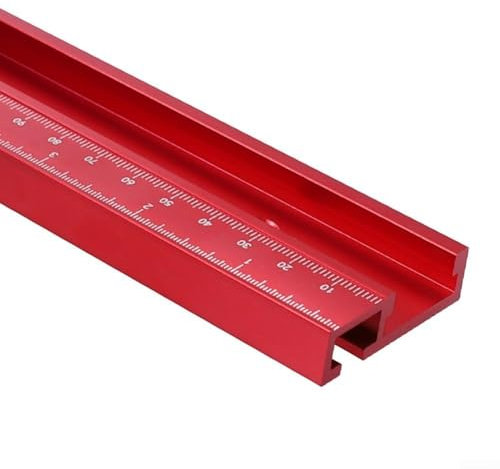 Binario per mitra in lega di alluminio, tipo 45, per banchi e seghe a nastro (400 mm)