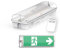 ENOVALITE LED Fluchtwegleuchte | IP65 wasserdicht | Notbeleuchtung mit Notstromakku 8h | TEST-Funktion mit Fernbedienung | inkl. 4 Piktogrammen | beleuchtetes Notausgangsschild | Notleuchte