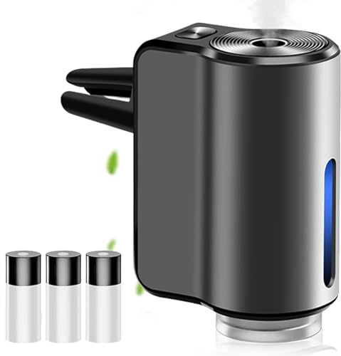 Elektrischer Auto-Lufterfrischer Ultraschall-Zerstäuber, Auto Diffuser Lufterfrischer mit 3 Modi, Auto Ein/Aus, USB-Akku, für Auto/Büro/Geschenke