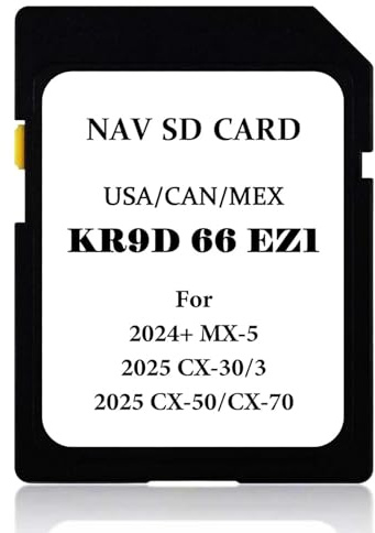 2025 CX-30 CX-50 Neueste Navigation SD Karte Update, KR9D66EZ1 Navigationszubehör für 3/CX-30/CX-50/CX-70, 2024 MX-5, 2025 CX30, 2025 CX50