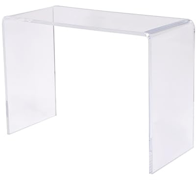 LBLFEBD Table console en acrylique transparent pour couloir, entrée, salon, hall d'entrée – Table d'entrée longue et étroite pour décoration de couloir, bureau
