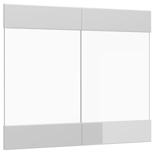Vicco Küchenfront R-Line, Weiß Hochglanz, 79.2 x 59 cm | Möbelfront für den Hängeglasschrank, passend für R-Line Küchenschränke zur einfachen Montage