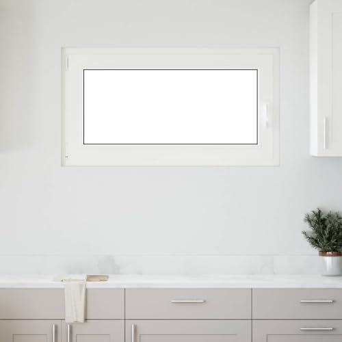 Kellerfenster RISOR 110 x 60 cm Anthrazit PVC und Glas mit Kipp- und Drehfunktion, Wärmeschutz, Schallschutz, Isolierverglasung, 5-Kammer-Rahmen, ideal für Keller und Innenbereich