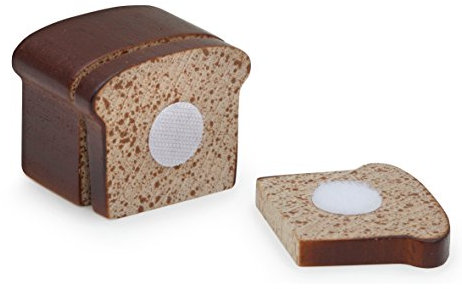 Erzi 19375 Brot zum Schneiden aus Holz, Kaufladenartikel für Kinder, Rollenspiele