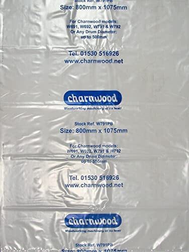 CHARNWOOD W791PB Dust Extractor Collection Bags, Size 32''x43'', pk 10