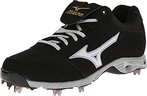 Mizuno Herren Advanced Pro Elite Baseball Cleat, Schwarz/Weiß, 16
