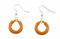 Miniblings Wurst Fleischwurst Wiesn Ohrringe - Handmade Modeschmuck I Wurstring Oktoberfest braun - Ohrhänger Ohrschmuck versilbert