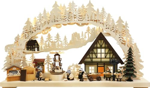Ratags 3D-Schwibbogen groß, Weihnachtsmarktbau