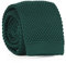 Cravate Tricot Homme Vert foncé - Cravate fine unie Tricotée style Maille - Longueur 148cm, Cravate slim coupe moderne Largeur 6cm à la pointe - Accessoire de Mode pour Chemise