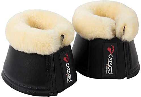 CATAGO Merino Hufglocken schwarz, Pony
