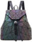 MARBER Femmes Sac À Dos Lumineux Géométrique Nightglowing Mode Coloré Rhombic Daypack Sac À Dos Sacs pour Femmes Filles Campus Voyage En Plein Air