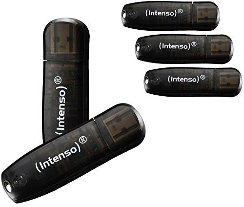 5er Pack Intenso Rainbow Line 16 GB USB-Stick USB 2.0 schwarz
