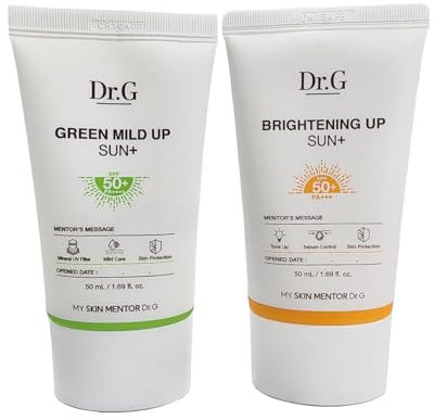 [1+1] Dr.G NEW Brightening Up n Green Mild Sun Cream SPF50+ PA+++ (50ml + 50ml)