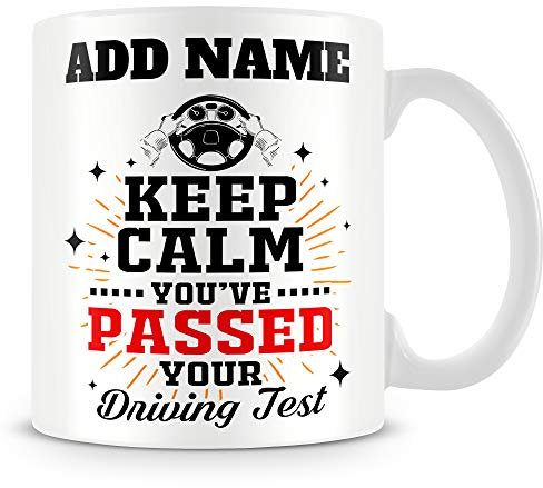 MUGGZ New Driver Mug Personalised Gift - Keep Calm You've Passed Your Driving Test