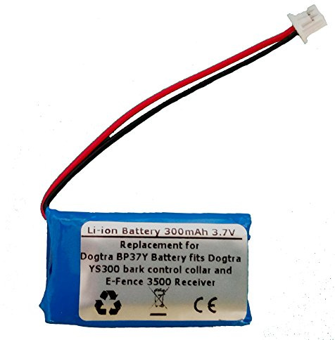 STARNOVO 300mAh 3,7V Li-Polymer BP37Y Batterie für Dogtra YS300 Bark Control Hundehalsband und YS300 Anti Bark Halsband und E-Fence 3500 Empfänger
