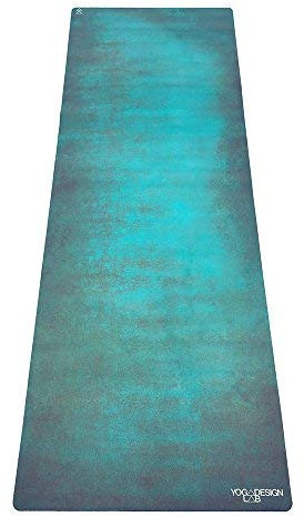 Yoga Design Lab Combo Yogamatte | rutschfest, Matte/Handtuch, Guter Halt bei viel Schweiß, Naturkautschuk | mit Tragegurt (Aegean Green, 3.5mm)