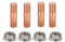 auspuff Schraube m10 + T3 Turbo Bolzen | M10x1.50 Gewinde T3 T4 T6 Hochfestes Turbobolzen-Kit Flanschmuttern - T4 Turbobolzen