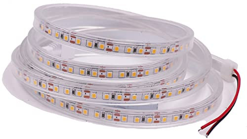 DUVERT 12V 2835 LED bande lumière lumineux 120LED s/m, Flexible ruban Led lumière maison éclairage décoration 50CM 1m 2m 3m 4m 5m (Blanc Froid, 0.5m)