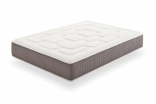 Moonia | Kingmax Multizonen-Matratze | 30 cm Dicke | Viskoelastisch + Supersoft-Schaum + Biotherm-Fasern | Pression Care System: Multizonen zur Erholung | Duo-System®-für individuelle Festigkeiten