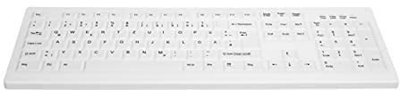 CHERRY AK-C8100 Desinfizierbare Hygienetastatur mit Nummernblock weiß