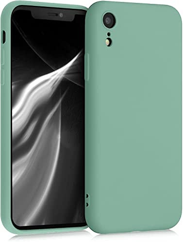 CAPTOR Coque colorée pour Apple iPhone XR, coque TPU en silicone souple et fine, protection photo de haute qualité avec bord relevé pour écran et appareil photo (vert)