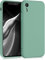 CAPTOR Coque colorée pour Apple iPhone XR, coque TPU en silicone souple et fine, protection photo de haute qualité avec bord relevé pour écran et appareil photo (vert)
