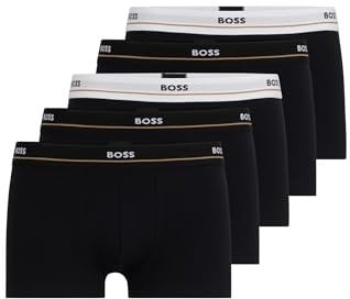 Hugo Boss Trunk 5p Essential Bóxer, Negro1, M para Hombre