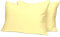 Pizuna Luxuriöser Soft-Satin 2er Pack Kissenbezug 70 x 90 cm Mildes Gelb, 400 Fadenzahl Baumwolle Kissenbezüge, 100% Langstapel Baumwolle Kissenbezug (Mildes Gelb, 70x90 cm)