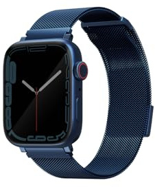 UNIQ Dante Stahlarmband für Apple Watch, 45/44/42 mm, Kobalblau, blau, 46/45/44MM, Klassisch