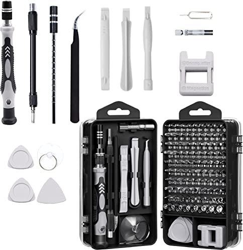 115 in 1 Precision Screwdriver Set, Mini Screwdriver Set, Magnetic Screwdrivers Set DIY Repair Tools Kit for iPhone, Laptop, Watch, PC, Glasses, and Other Electronics.