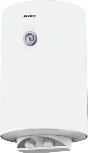 INFINITON CAS-A100– Termo eléctrico, Blanco, 100 Litros, 2000W, instalación horizontal o vertical, 30-75°C, Resistencias envainadas, Clase C