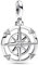 PANDORA ME Kompass Medaillon aus Sterling Silber, Cubic Zirkonia, Kompatibel ME Collection, 18,1mm, 792693C01