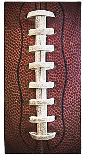 Violetpos Schnell Trocknende und Leichte Strand Handtücher Strandtuch groß 90x180 cm Schnelltrocknendes Mikrofaser Bedrucktes mit American Football Braun Jungs