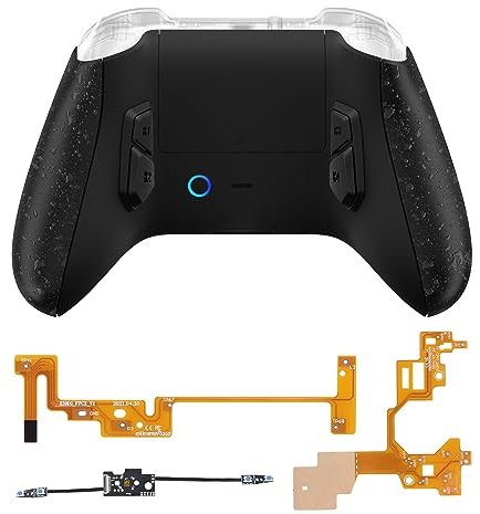 eXtremeRate Konfiguriertes Victor X Remap Kit für Xbox Series X/S Controller,6 Remap Profile&Rücken Gehäuse&Griff Hülle&4 Back Buttons Set für Xbox Core Controller-Texturiert Schwarz
