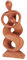 GURU SHOP Holzfigur, Statue, Deko Objekt Feng Shui 30 cm - Tanzende/Hellbraun, Dekoobjekte