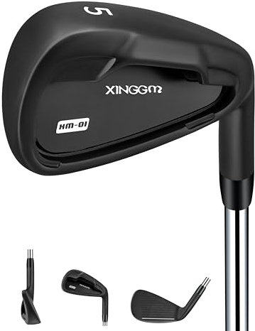 XINGGM XM-01 Individual Golf Irons or Golf Irons Set - Premium Men Golf Club Iron with Steel Shaft for Right Hand Golfers Stiff Flex (#5 Iron Single)