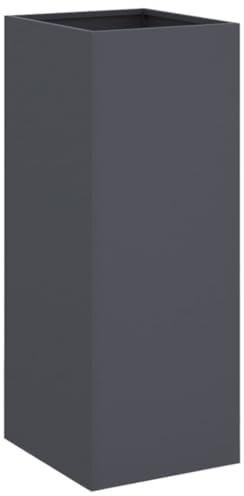 vidaXL Pflanzkübel Anthrazit 32x29x75 cm Stahl