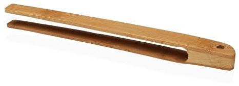 Space Home - Pinza Tostapane, Pinza in Legno - Pinza da Cucina - Pinza per Tostapane - Pinze da Cucina in Legno per Toast - Pinza da Cucina Bambu, Pinze da cucina in Legno, Pinze per Barbecue - 25 cm