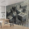 Art Fototapete Graue Würfel 200x140 cm Vlies Tapeten 3D Effekt Moderne Wandtapete Wohnzimmer Schlafzimmer Wandbilder Wand