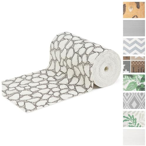 KARAT Weichschaummatte Meterware für Bad Antirutschmatte für Pool & Küche - Badematte aus Schaumstoff zuschneidbare Duschmatte - rutschfeste Badvorleger Bodenmatte 65 x 1500 cm Stone