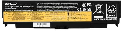 WLTree 45N1144 45N1145 45N1146 45N1147 45N1148 45N1149 45N1162 45N1163 0C52863 Laptop Akku für Lenovo Thinkpad L440 L540 T440P T540P W540 W541 Serie 45N1151 45N1153 Battery 11,1V 4400mAH