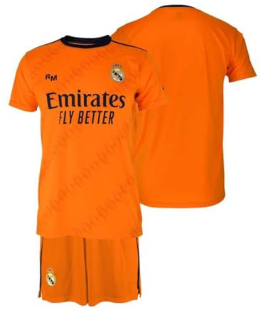 Real Madrid Tenuta da Trasferta Bambini - Taglia 128/8 Anni - Stagione 2024/2025 - Tenuta da Calcio Bambini - Kit per Fan Ufficiale