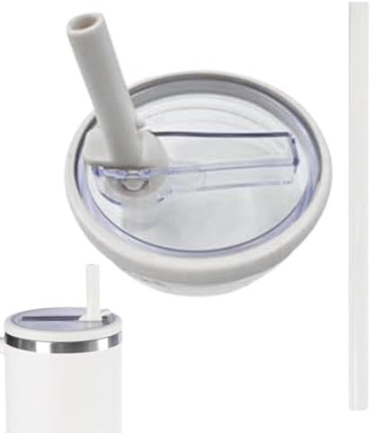Straw Lid Replacement For Stanleys Hydrojugs 40oz, Clear Spill Proof Splash Mug Lids With Foldable Straw, Durables Leakproof Water Cup Cover, For Stanleys Cup Tumbler fli-p Straw Lid Replacement