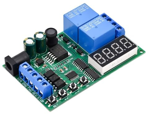 HBWL01 IO53A02 DC 5-24V Cycle Delay Relay Module 0.1s-999min Adjustable Time Control Switch Motor Forward Reverse Controller Time Relay