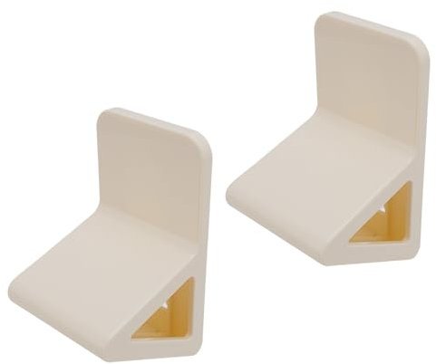 ZJchao 2-teilige Duschfußstütze Zum Rasieren der Beine, Dreieckiger, Rutschfester Fußpedalhalter Zur Wandmontage ohne Bohren, Leichte, Kompakte Aufbewahrung (Cremegelb)